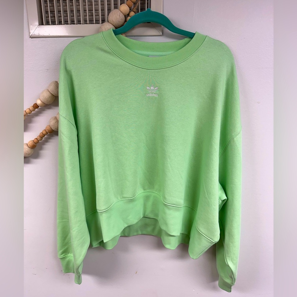 Adidas cropped crewneck sweatshirt New